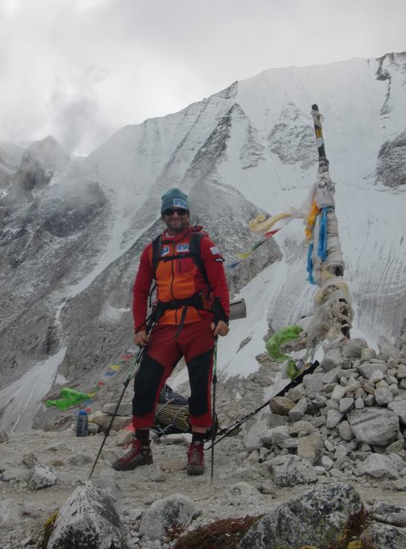 Klein Dávid már az alaptáborban (4800 m)